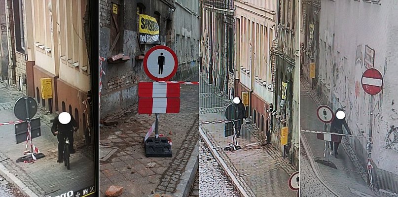 Kamienica grozi zawaleniem, a przechodnie ignorują zakaz przejścia - 55345
