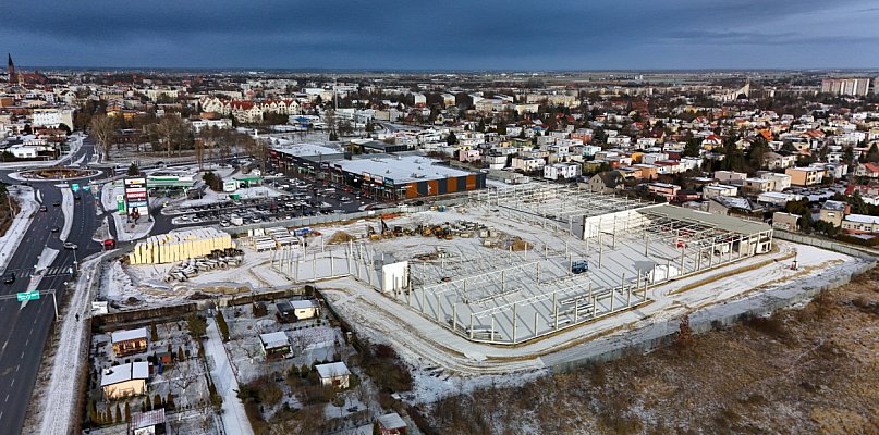 Drugi etap budowy S1 Center nabiera kształtów. Zobaczcie to z góry - 55549