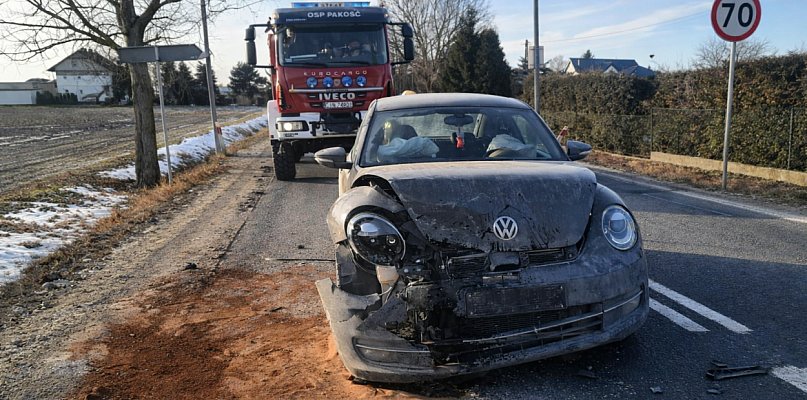 Potrójna kraksa na trasie z Inowrocławia do Pakości