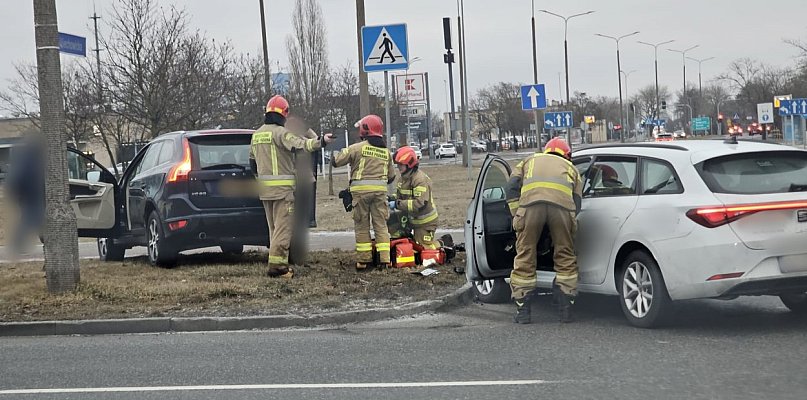 Kraksa na skrzyżowaniu na Rąbinie