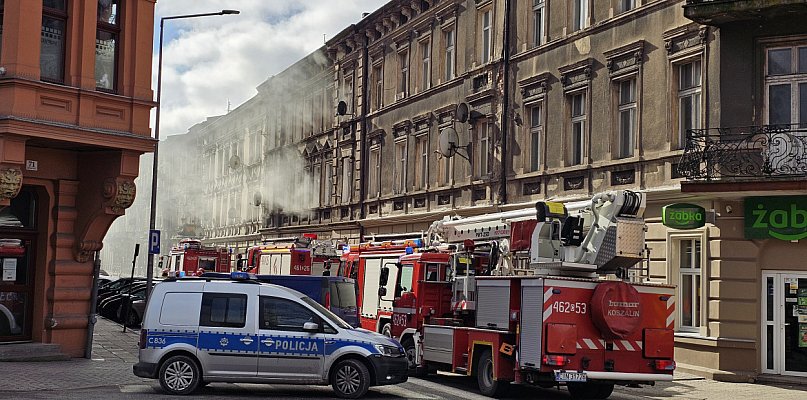 Pożar w kamienicy przy Grabskiego