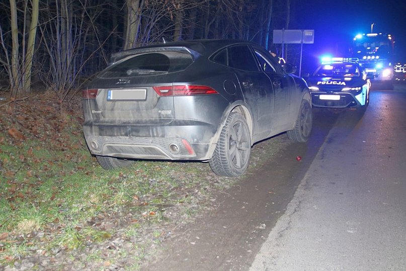 Porsche uderzyło w jaguara