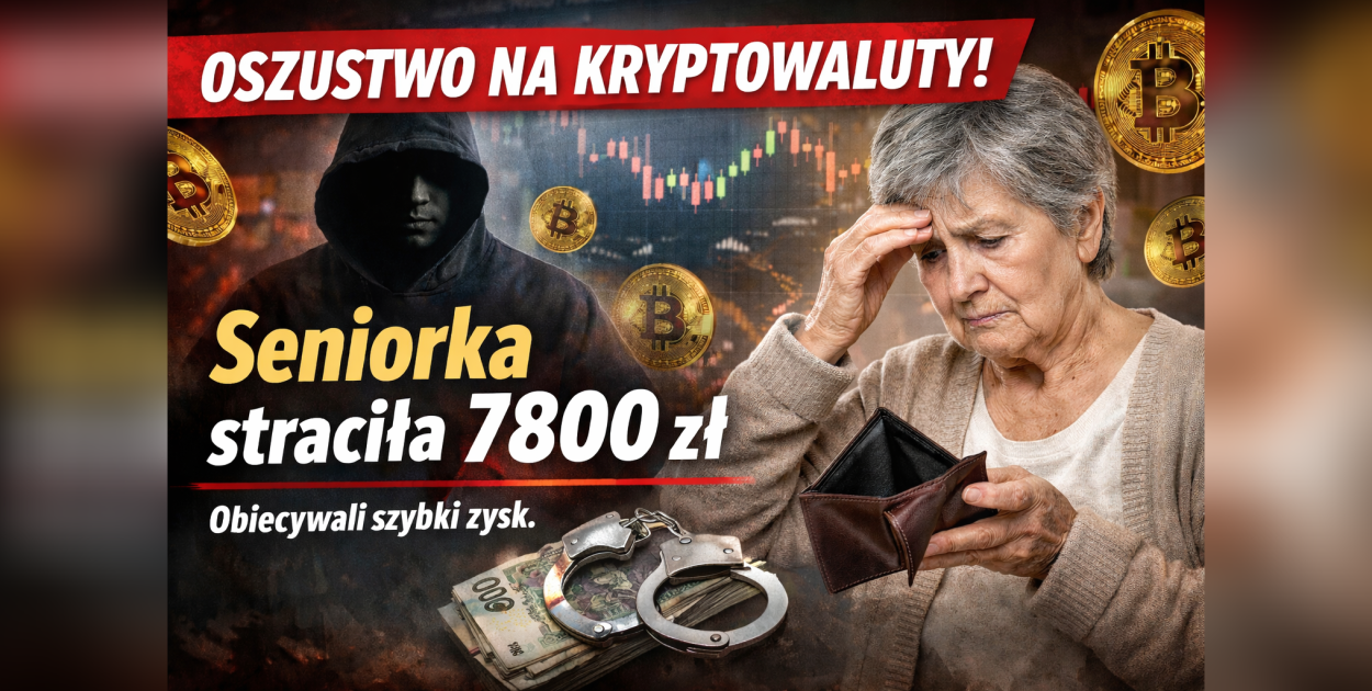 „Bezpieczna inwestycja” i wielki zysk? Seniorka straciła 7800 zł