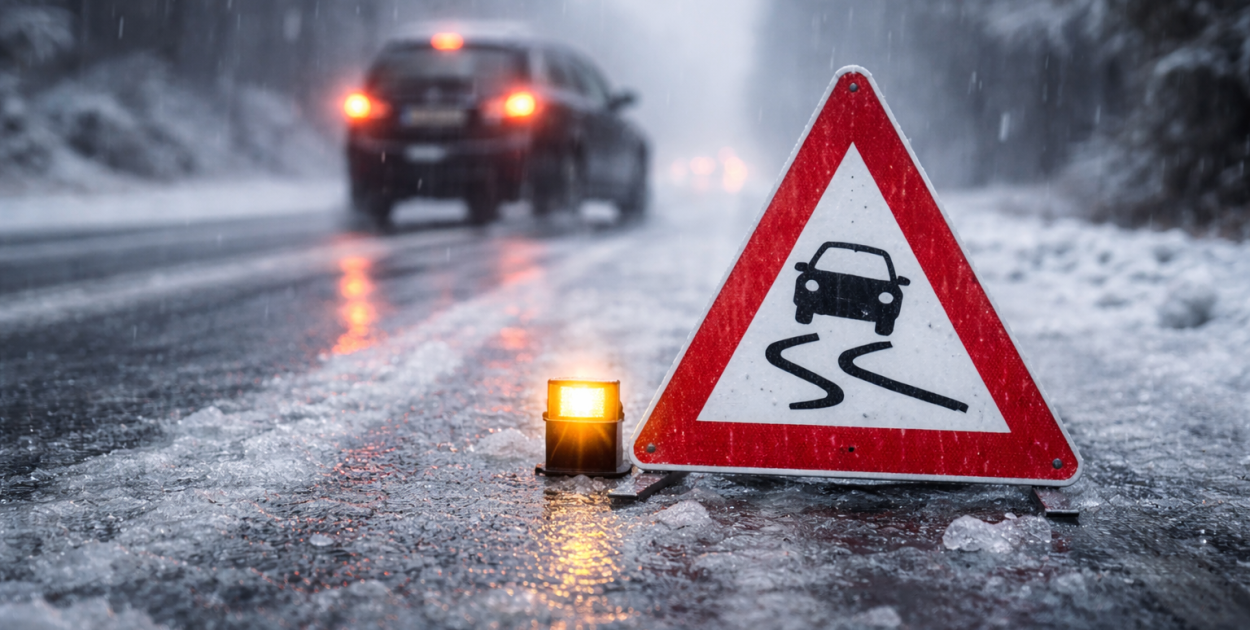 Gołoledź dała się we znaki. Policja: 15 kolizji w jeden dzień