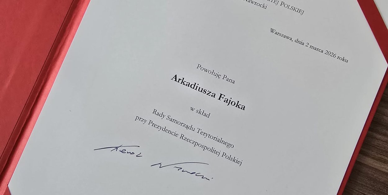 Inowrocławska KO ostro komentuje powołanie Fajoka do prezydenckiej rady