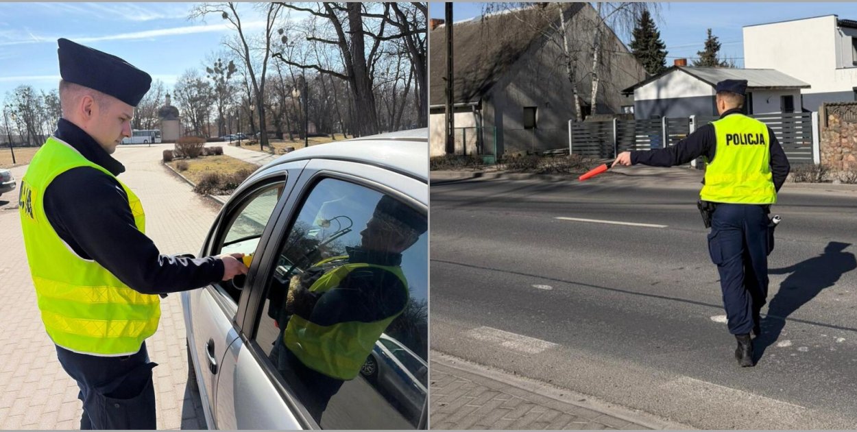 Policjanci w akcji na drogach powiatu