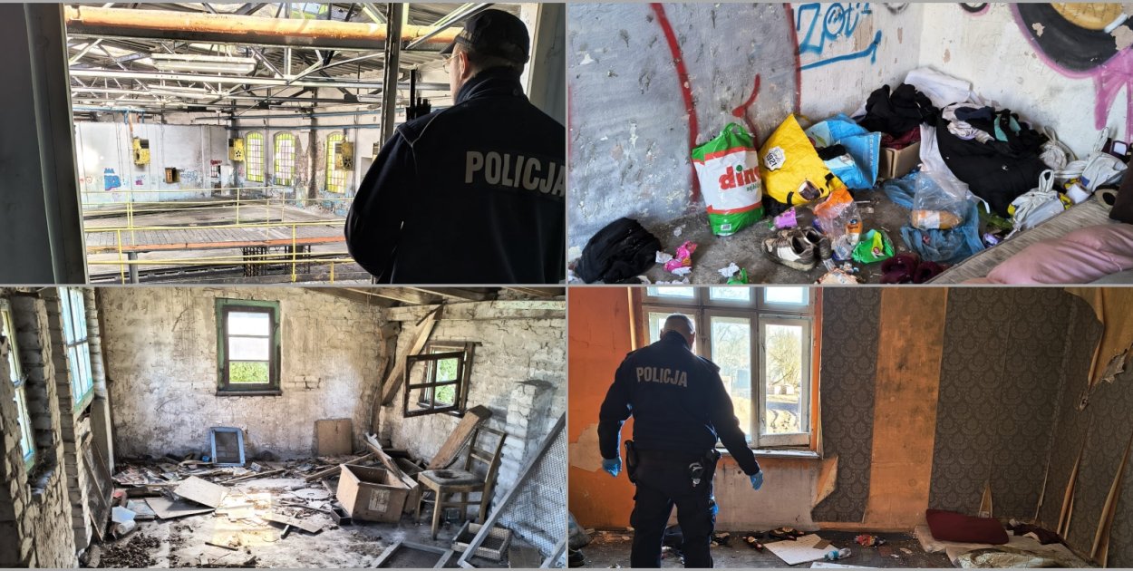 Dzielnicowi sprawdzali miejsca, gdzie mogą przebywać bezdomni