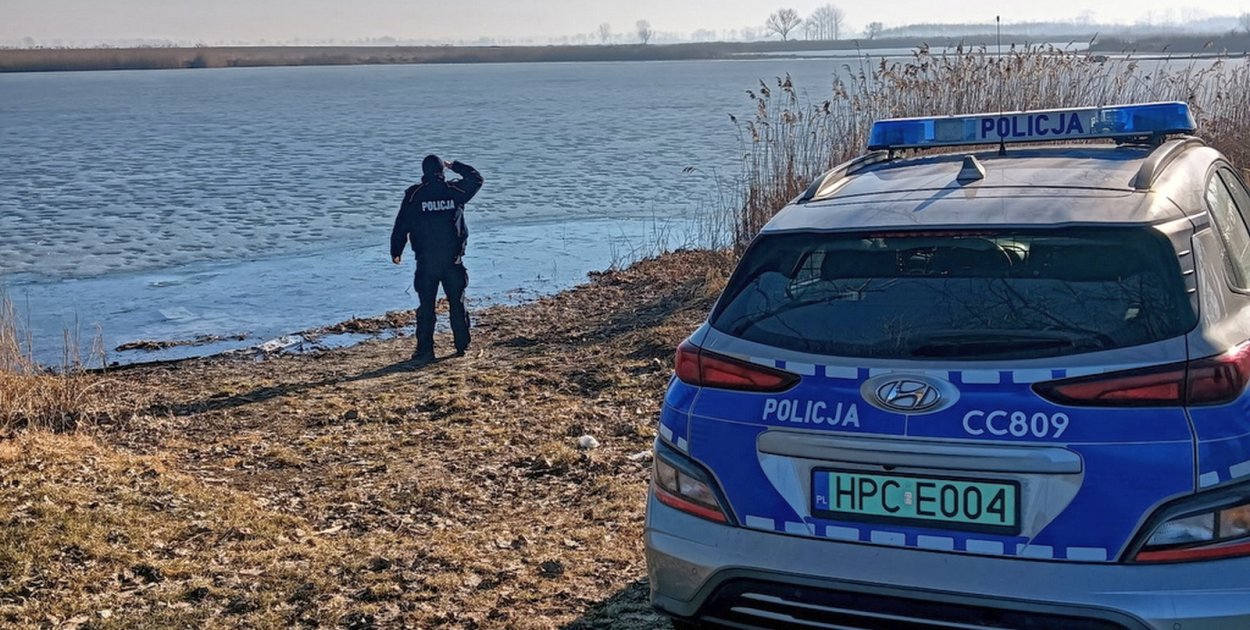 Lód coraz cieńszy. Policjanci kontrolują akweny