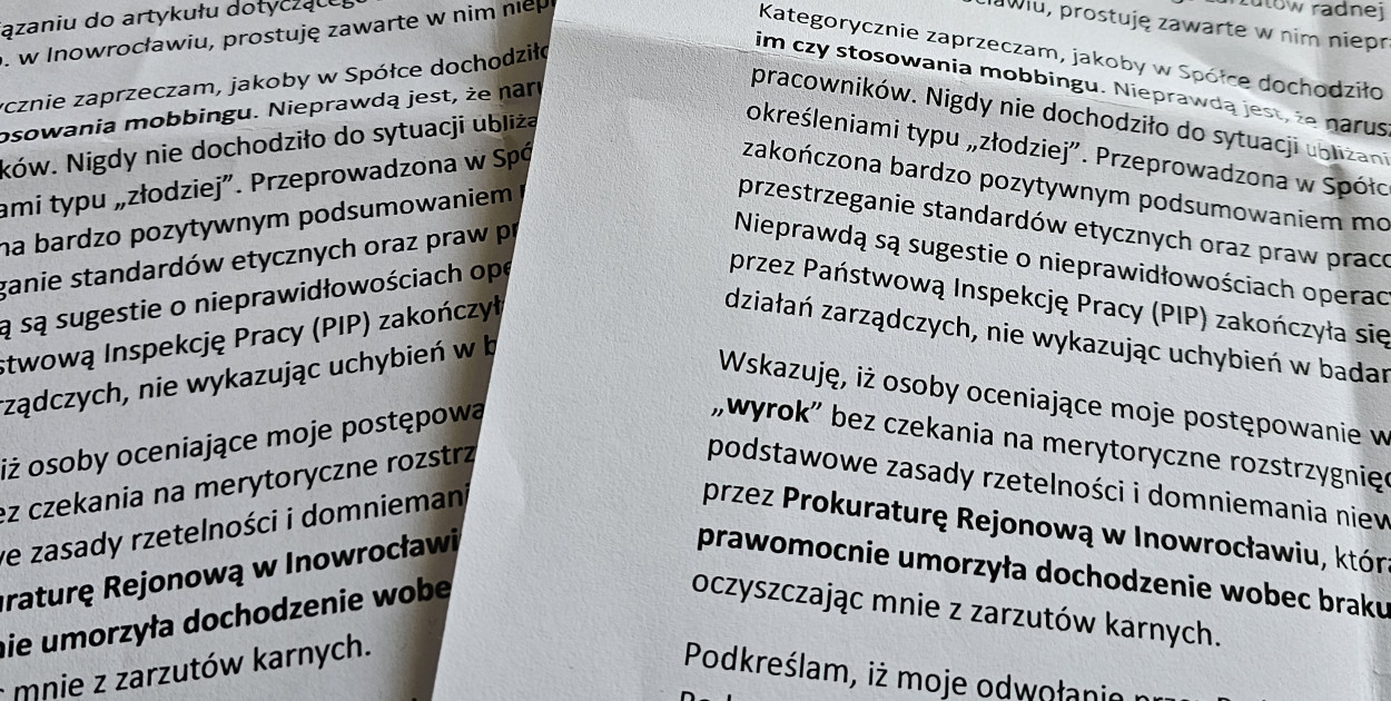 Była dyrektor i były wiceprezes PGKiM odpowiadają na zarzuty radnych KO