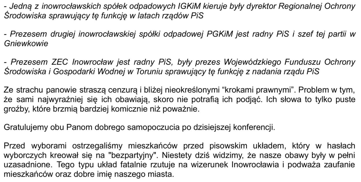 KO do prezydenta: To komiczne groźby