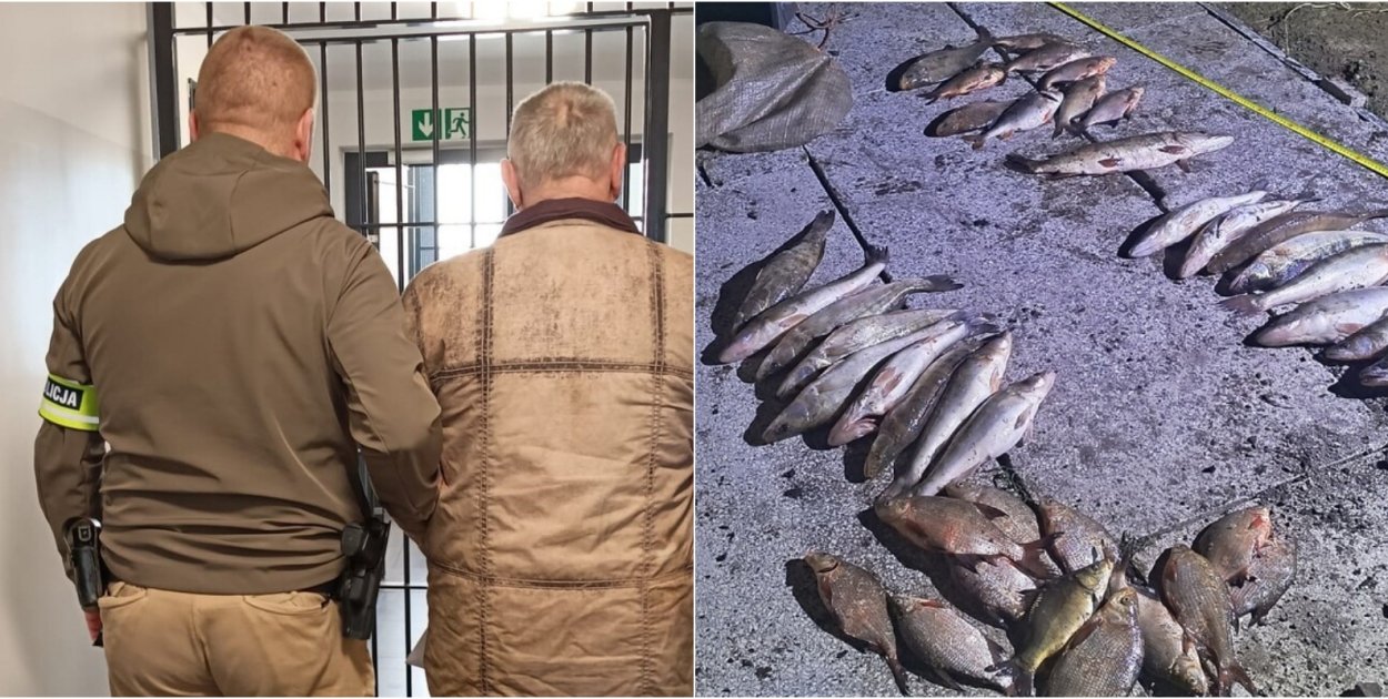 Nocna akcja nad jeziorem. Wpadł podczas połowu