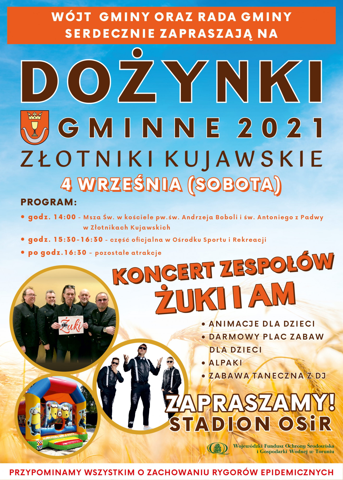 Dożynki Złotniki Kujawskie - program imprezy