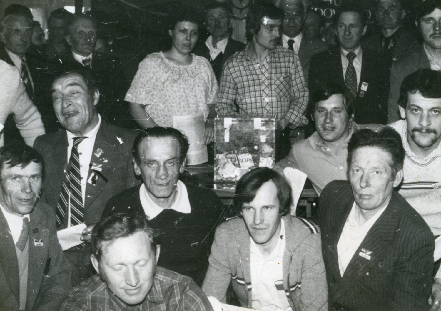 Piotr Bartoszcze podczas strajku rolników w Bydgoszczy, marzec–kwiecień 1981 r. (IPN)