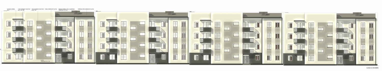 Tak wg dokumentacji projektowej ma wyglądać nowy blok komunalny.